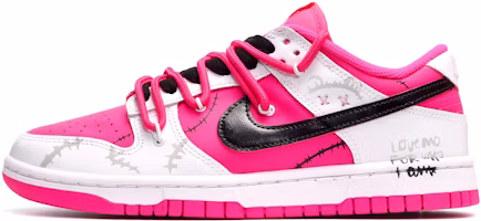 Buy 【定制球鞋】 Nike Dunk Low 布偶熊 低筒 板鞋 女款 黑白粉