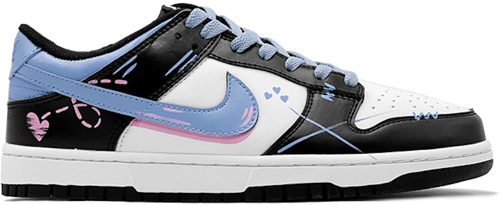 (W) 【カスタムシューズ】(女性用) ナイキ ダンク ロー 'ブラックホワイト' CW1590-100(TeamS-鸳鸯涂鸦女S-BOX) Order (W) 【カスタムシューズ】(女性用) ナイキ ダンク ロー 'ブラックホワイト' CW1590-100(TeamS-鸳鸯涂鸦女S-BOX)