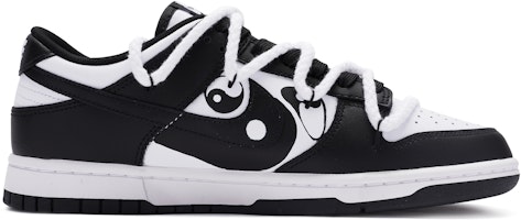 【客製球鞋】Nike Dunk Low BIGNIU 太極灌籃 解構 手繪噴繪 低筒 板鞋 女款 黑白 Order 【客製球鞋】Nike Dunk Low BIGNIU 太極灌籃 解構 手繪噴繪 低筒 板鞋 女款 黑白