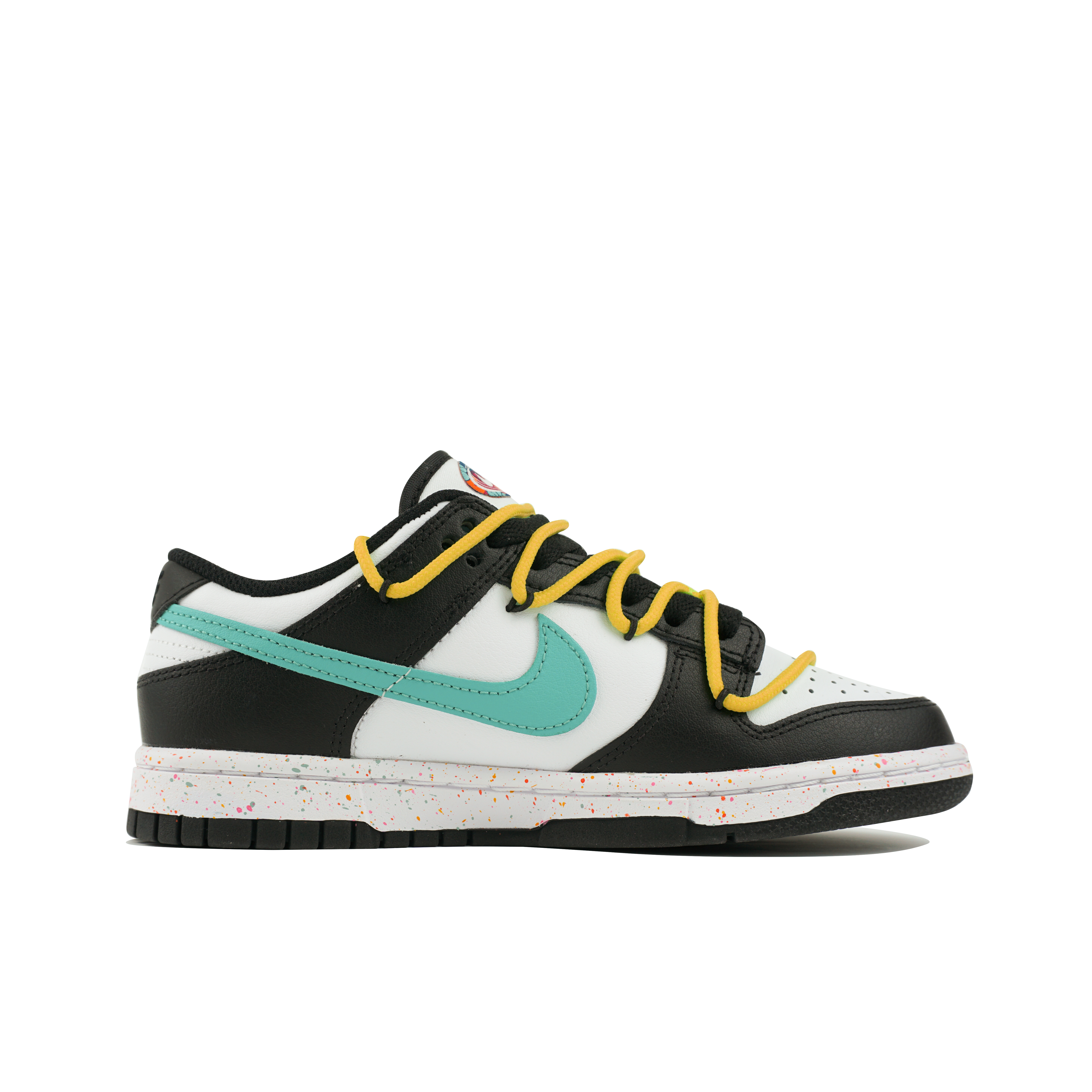 Order (W) [Kasut Custom] Nike Dunk Low 'Black White Triple Swoosh' FD4623-131(Team陆-解构风QD)