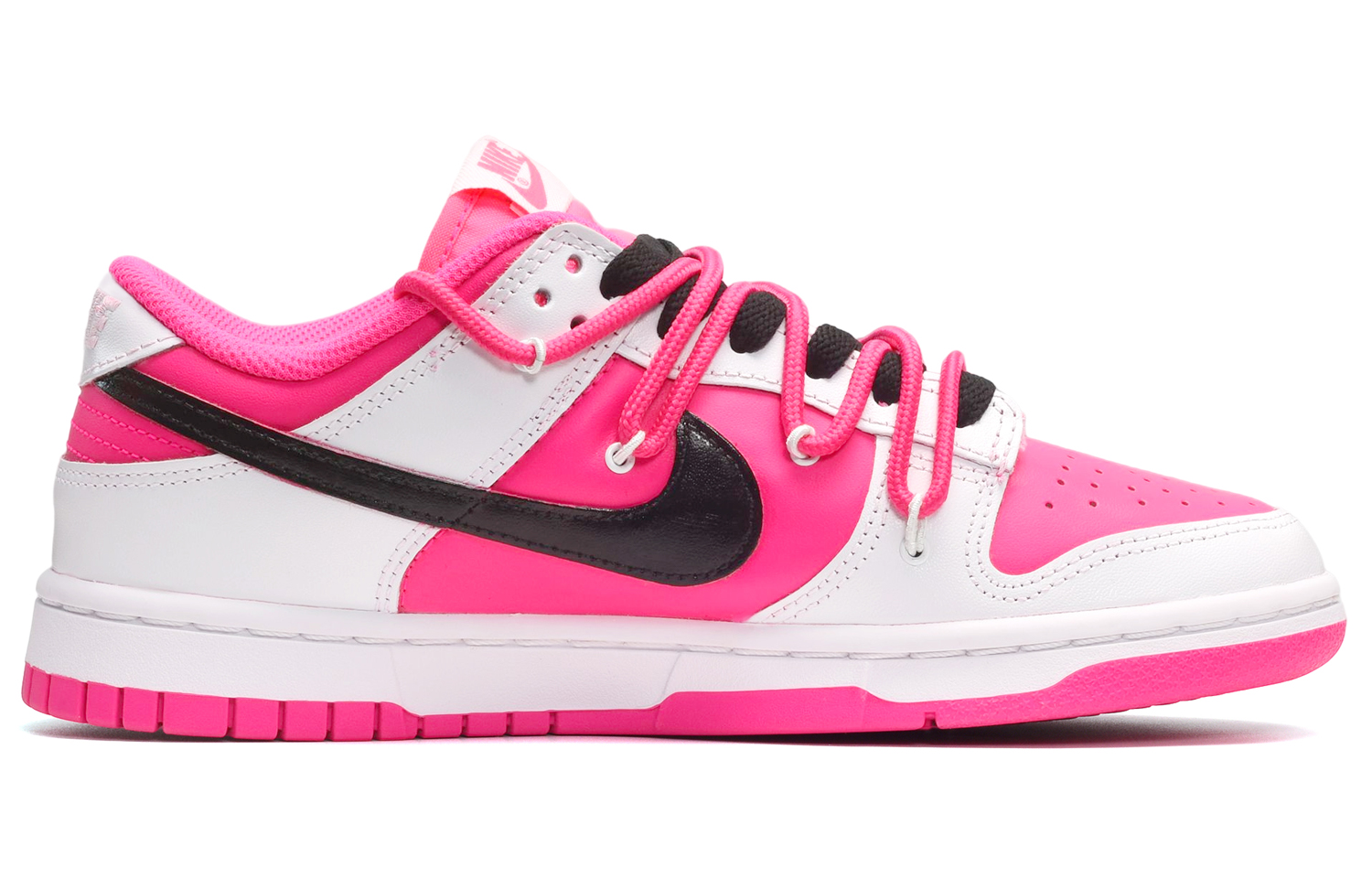 Order (W) [Sepatu Kustom] Nike Dunk Low 'Hitam Putih Pink Beruang' DZ5196-600(TeamE-女款布偶熊黑白粉BOX)