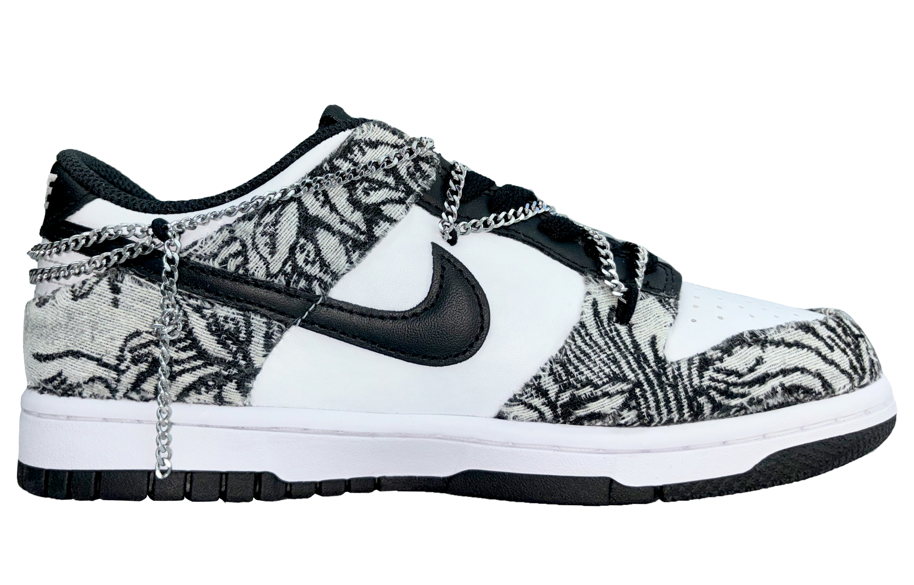 Lookbook (W) [Kasut Custom] Nike Dunk Low 'Panda Hitam Putih' CW1590-100(Team220-夜游凉野S-BOX)