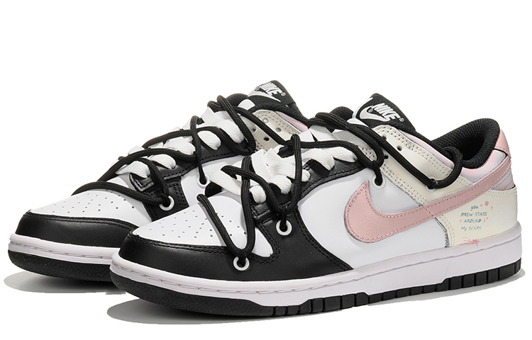 [Custom Shoes] (W) Nike Dunk Low 'Black White Pink Panda' 圖 3