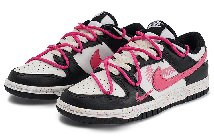 Lookbook (W) [Sneakers Kustom] Nike Dunk Low 'Hitam Putih Ungu' DD1503-101(TeamI-女款活力三勾K黑白紫)