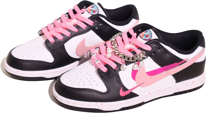 (W) 나이키 덩크 로우 '검흰핑크 멀티 스우시' FD4623-131(TeamX-女款活力三勾链条) Lookbook (W) 나이키 덩크 로우 '검흰핑크 멀티 스우시' FD4623-131(TeamX-女款活力三勾链条)