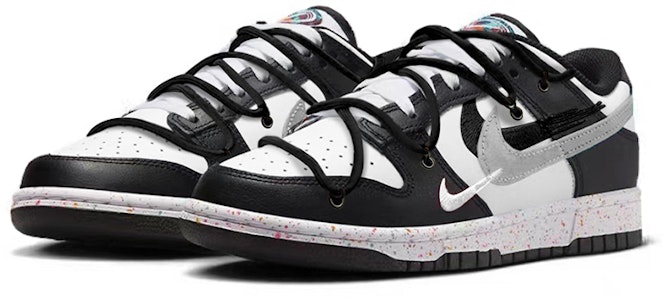 (W) ナイキ ダンク ロー "ブラック/ホワイト/グレー マルチスウッシュ" FD4623-131(TeamY-女款三勾简约黑白灰) Lookbook (W) ナイキ ダンク ロー "ブラック/ホワイト/グレー マルチスウッシュ" FD4623-131(TeamY-女款三勾简约黑白灰)