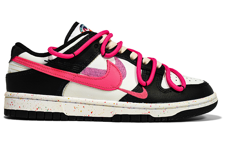 Lookbook 【定制球鞋】Nike Dunk Low 多彩勾 勃肯 活力三勾 低帮 板鞋 女款 黑白紫