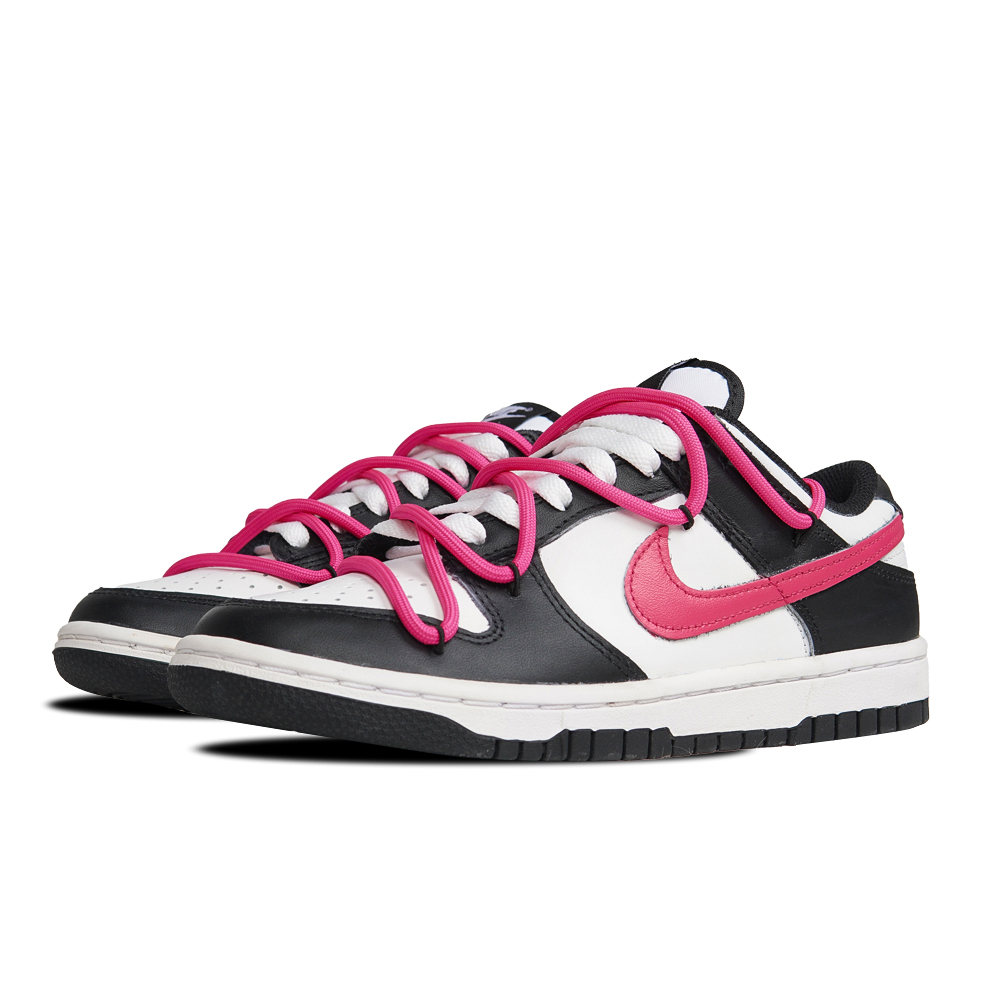 Lookbook (W) ナイキ ダンク ロー "黒白ピンクパンダ" (カスタム) DD1503-101(Teamp-黑白玫粉）