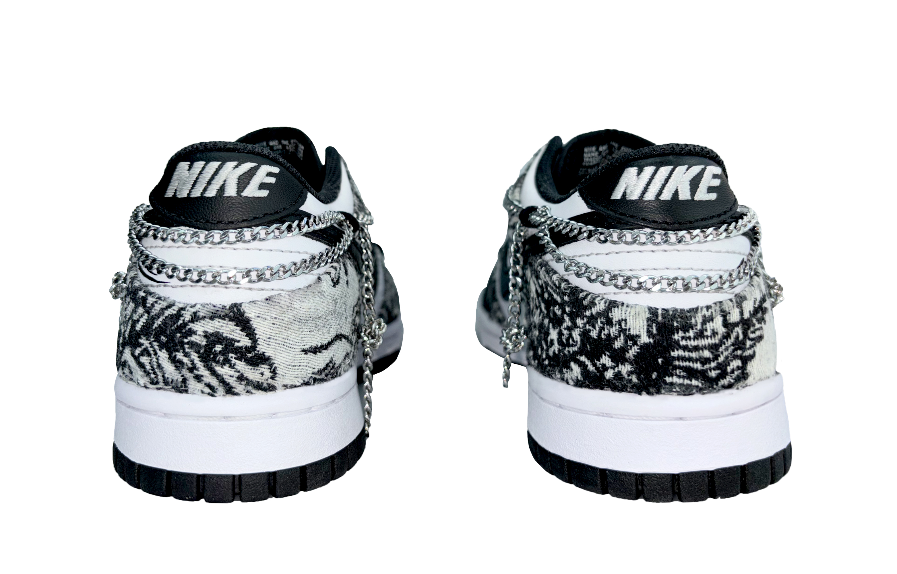 Shop (W) [Kasut Custom] Nike Dunk Low 'Panda Hitam Putih' CW1590-100(Team220-夜游凉野S-BOX)