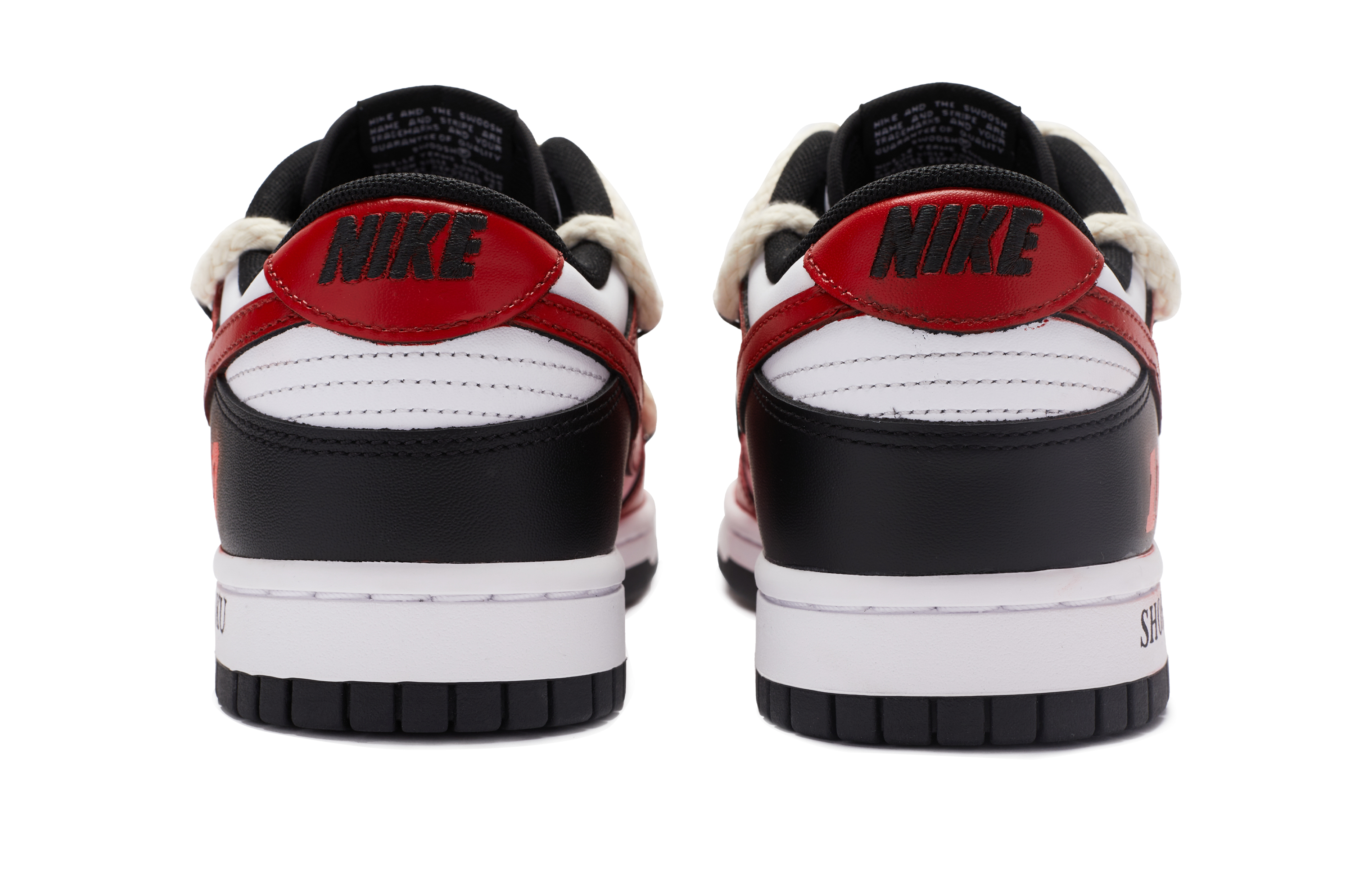 Shop (W) [Sepatu Custom] Nike Dunk Low 'Hitam Putih Merah BIGNIU Legenda' DD1503-101(TeamR-女款湘北传奇S-BOX)