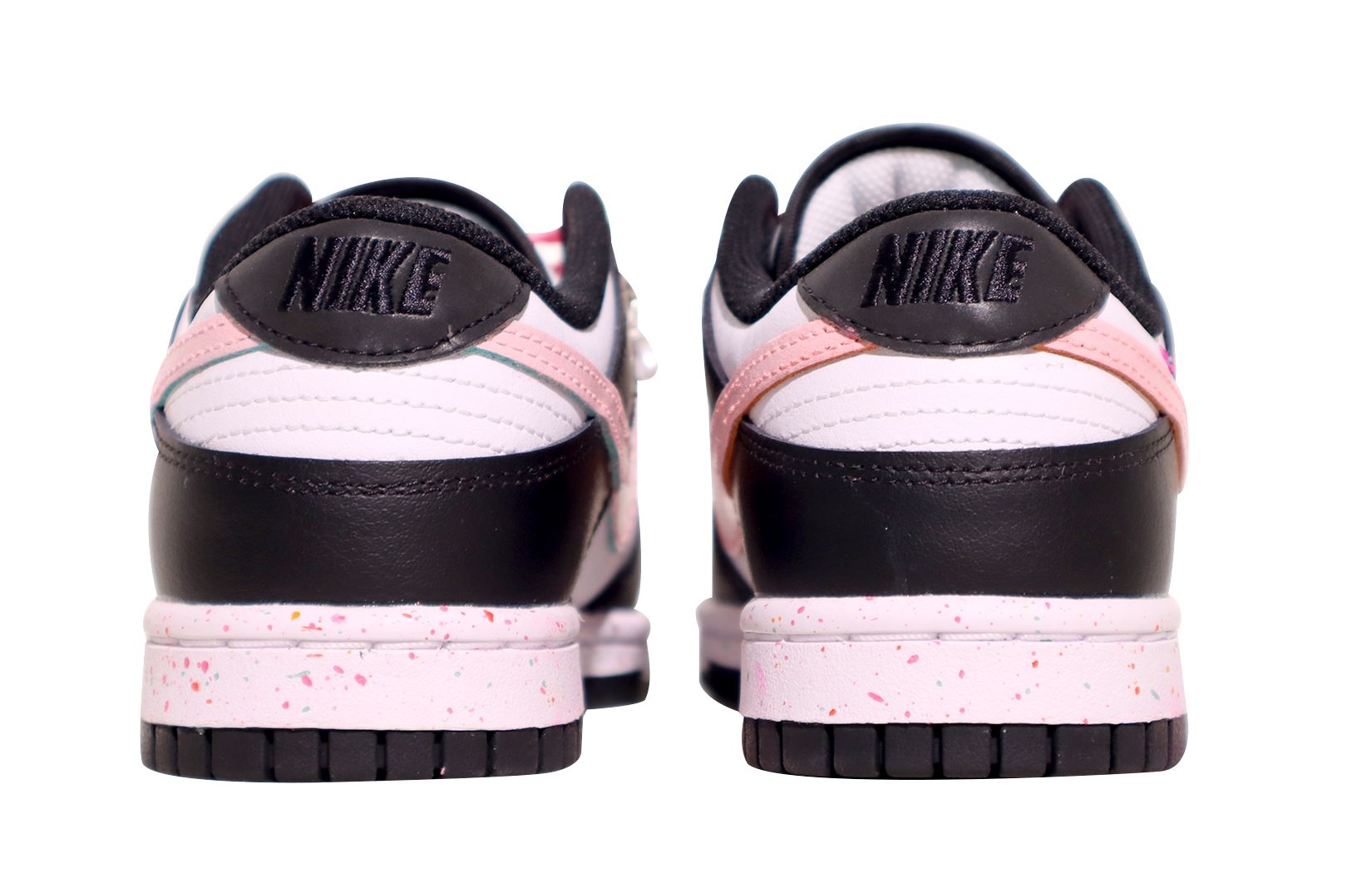 Purchase (W) 나이키 덩크 로우 '검흰핑크 멀티 스우시' FD4623-131(TeamX-女款活力三勾链条）