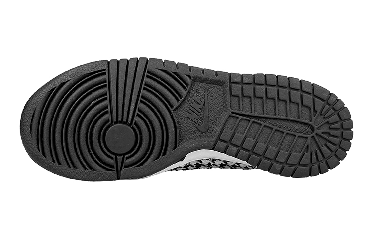 Sizing (W) [Kasut Buatan Tangan] Nike Dunk Low 'Hitam Putih Houndstooth Escape Journal' FD1232-001(Team116-女千鸟格SBOX)