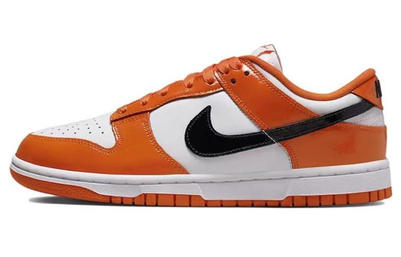 Sizing (W) [Zapatos Personalizados] Nike Dunk Low 'Negro Blanco Naranja' DJ9955-800(TeamD-女款赛结旗)