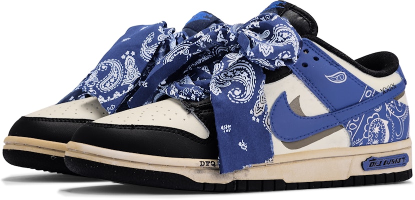 (W) Zapatillas Nike Dunk Low 'Azul Negro Blanco Da Vinci Custom' DH9765-104(TeamM-腰果花-BOX) Lookbook (W) Zapatillas Nike Dunk Low 'Azul Negro Blanco Da Vinci Custom' DH9765-104(TeamM-腰果花-BOX)