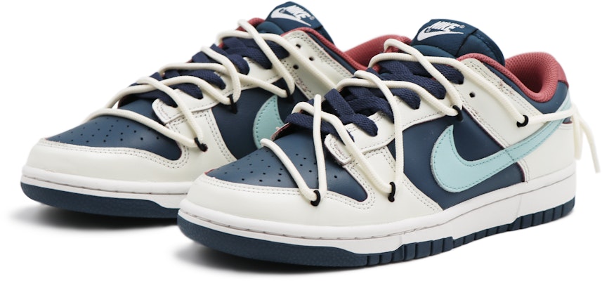 【訂製球鞋】Nike Dunk Low 蒸氣木偶 藍色多瑙河 非主流復古 簡約 低筒 板鞋 女款 米藍色 Lookbook 【訂製球鞋】Nike Dunk Low 蒸氣木偶 藍色多瑙河 非主流復古 簡約 低筒 板鞋 女款 米藍色