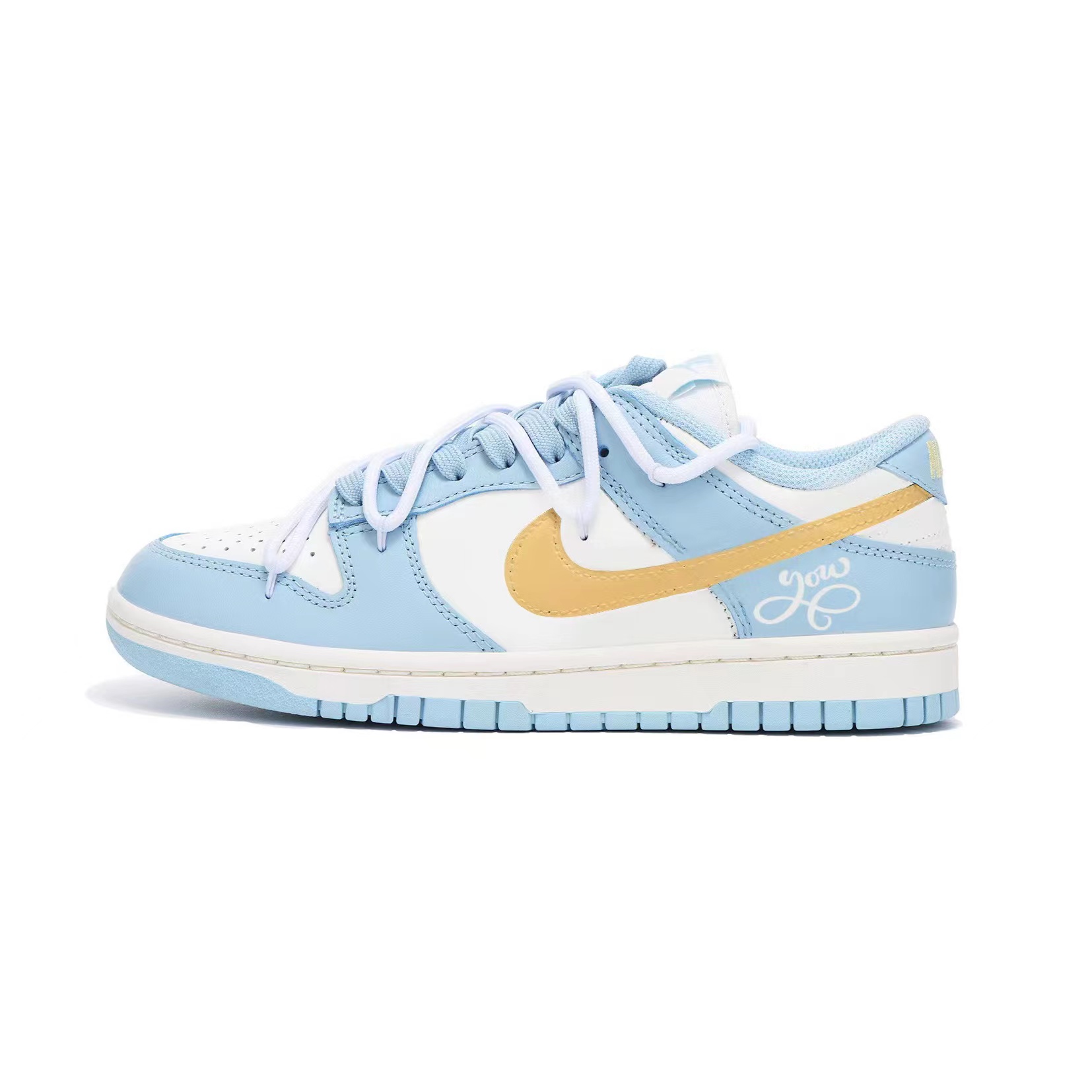 Buy (W) [Sepatu Custom] Nike Dunk Low 'Nuansa Biru Emas' DD1503-123(Team拾伍-女款蓝金)