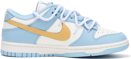 【訂製球鞋】Nike Dunk Low vibe風 解構 高街 低幫 板鞋 女款 藍金色 Order 【訂製球鞋】Nike Dunk Low vibe風 解構 高街 低幫 板鞋 女款 藍金色