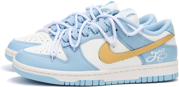 (W) Nike Dunk Low カスタム 青金バイブ (Nike Dunk Low Custom Blue Gold Vibe) DD1503-123(Team拾伍-女款蓝金) Shop (W) Nike Dunk Low カスタム 青金バイブ (Nike Dunk Low Custom Blue Gold Vibe) DD1503-123(Team拾伍-女款蓝金)