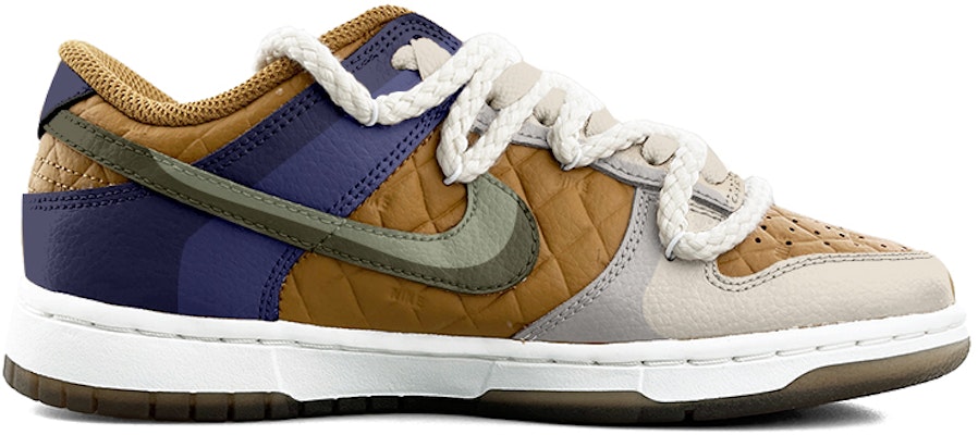 【訂製球鞋】Nike Dunk Low 復古拼色 小眾 創意 解構鞋帶 經典休閒 耐磨輕便 低筒 滑板鞋 女款 藍綠灰 Order 【訂製球鞋】Nike Dunk Low 復古拼色 小眾 創意 解構鞋帶 經典休閒 耐磨輕便 低筒 滑板鞋 女款 藍綠灰