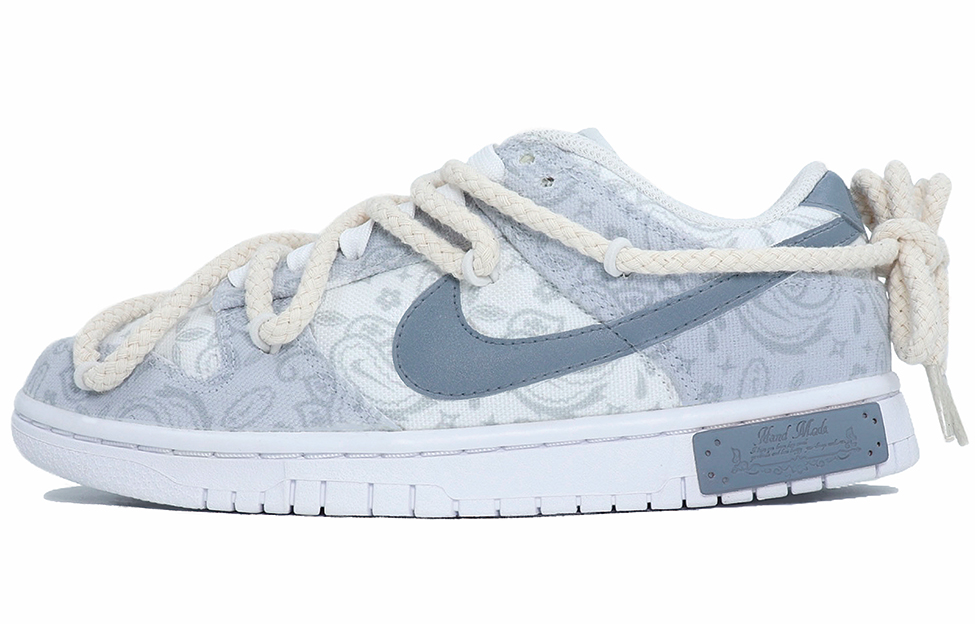 Buy (W) [Kasut Custom] Nike Dunk Low 'Biru Kelabu Denim Paisley' DJ9955-100(Team25-蓝灰腰果花)