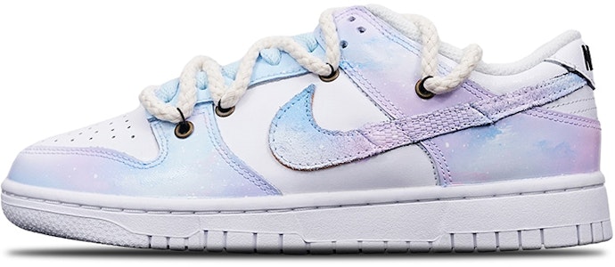 (W) 나이키 덩크 로우 '블루핑크 그라데이션 애니멀 프린트' (커스텀) DD7099-100(TeamT-女款梦幻星空S-BOX) Buy (W) 나이키 덩크 로우 '블루핑크 그라데이션 애니멀 프린트' (커스텀) DD7099-100(TeamT-女款梦幻星空S-BOX)