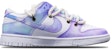 (W) 나이키 덩크 로우 '블루퍼플 그라데이션 애니멀 프린트' 520 발렌타인 한정판 DD7099-100(TeamT-女款星空S-BOX)