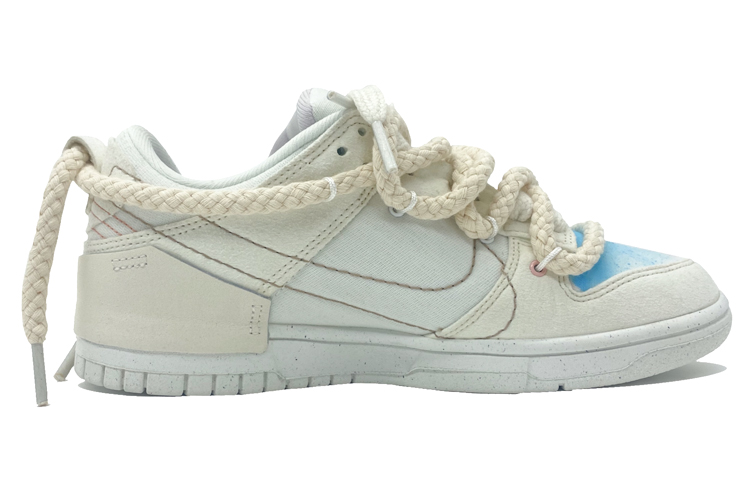 Lookbook (W) 나이키 덩크 로우 '푸른 하늘과 흰 구름' (커스텀) DH4402-100(Team柒-女款小羊刺绣S-BOX)