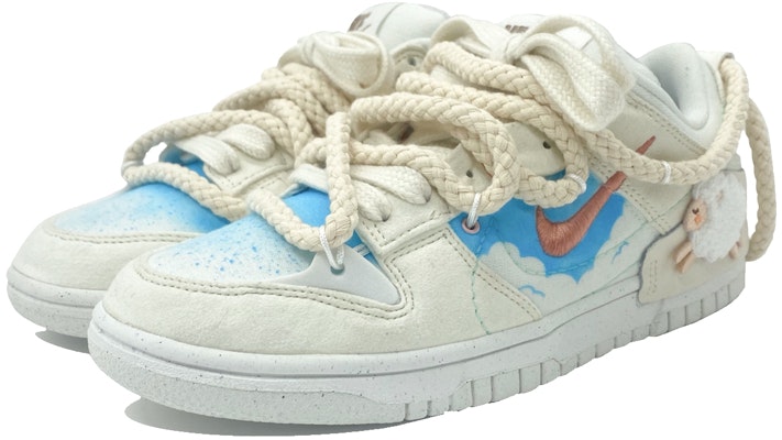 (W) Zapatillas Nike Dunk Low 'Cielo Azul y Nubes Blancas' DH4402-100(Team柒-女款小羊刺绣S-BOX) Shop (W) Zapatillas Nike Dunk Low 'Cielo Azul y Nubes Blancas' DH4402-100(Team柒-女款小羊刺绣S-BOX)