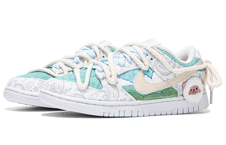 [Custom Shoes] (W) Nike Dunk Low 'Blue Sky White Clouds Deconstructed' 圖 3
