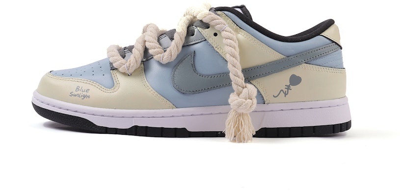 【客製化球鞋】Nike Dunk Low 小狗碎片 古樸藍曬 溫柔 小眾 麻繩結構 休閒 百搭 防滑耐磨 低筒 板鞋 女款 藍白米黑 Buy 【客製化球鞋】Nike Dunk Low 小狗碎片 古樸藍曬 溫柔 小眾 麻繩結構 休閒 百搭 防滑耐磨 低筒 板鞋 女款 藍白米黑