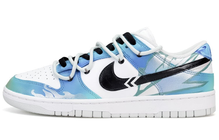 Buy 【定製球鞋】 Nike Dunk Low 舒適 百搭 防滑耐磨 低幫 板鞋 女款 藍白