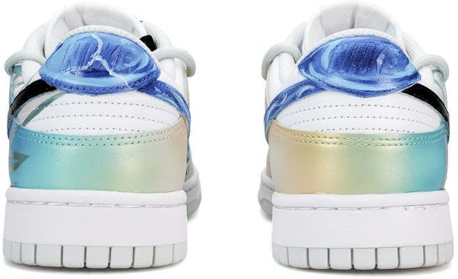 【定製球鞋】 Nike Dunk Low 舒適 百搭 防滑耐磨 低幫 板鞋 女款 藍白 Shop 【定製球鞋】 Nike Dunk Low 舒適 百搭 防滑耐磨 低幫 板鞋 女款 藍白