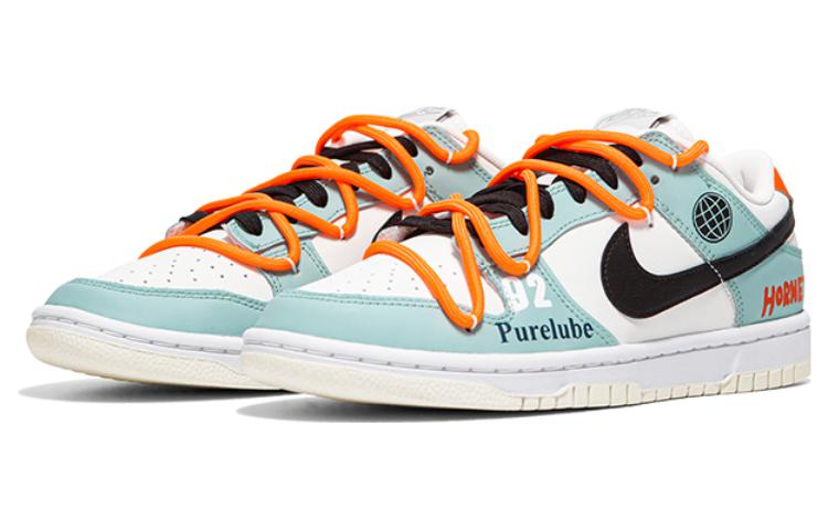 Lookbook (W) [Kasut Custom] Nike Dunk Low 'Biru Putih Oren' DD1503-121(Team24-女款复古赛车)