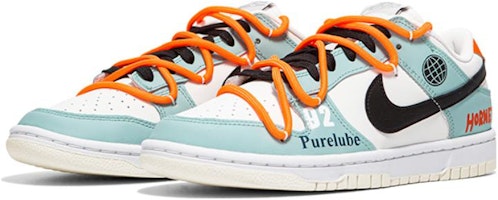 (W) 나이키 덩크 로우 '블루 화이트 오렌지' (커스텀) DD1503-121(Team24-女款复古赛车) Lookbook (W) 나이키 덩크 로우 '블루 화이트 오렌지' (커스텀) DD1503-121(Team24-女款复古赛车)