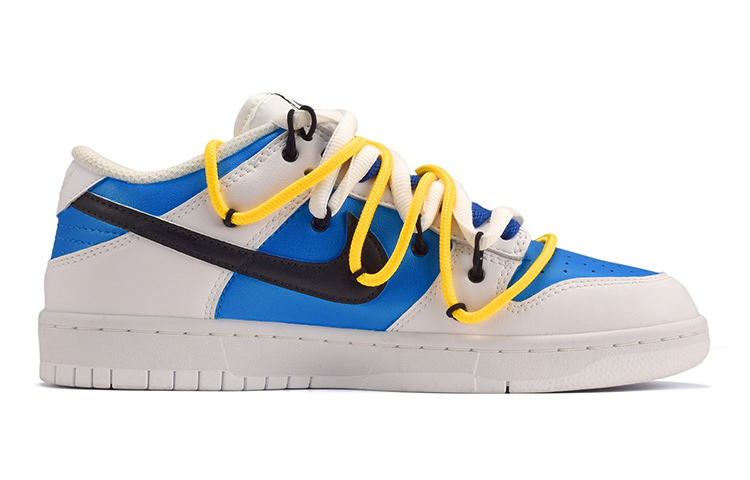 Order (W) Zapatillas Nike Dunk Low 'Blanco Azul Smiley Desconstruido' DH9765-100(TeamE-女款笑脸蓝白)