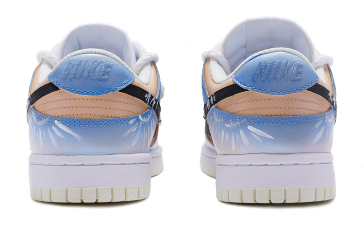 Shop (W) 나이키 덩크 로우 '블루 화이트 워터마크 타이다이' (커스텀) DD1503-121(TeamR-女款手绘扎染S-BOX)