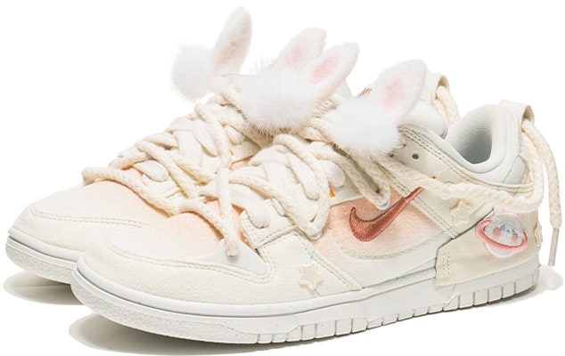 (W) ナイキ ダンク Low "ブラッシュラビット" (カスタム) DH4402-100(TeamB-女款腮红兔解构Q-BOX) Lookbook (W) ナイキ ダンク Low "ブラッシュラビット" (カスタム) DH4402-100(TeamB-女款腮红兔解构Q-BOX)