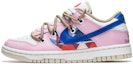 Buy 【定制球鞋】 Nike Dunk Low 野鶴制造 城市系列 Bosjes教堂 解構雙鞋帶 耐磨 低幫 板鞋 女款 藍粉