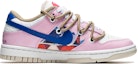 Order 【定制球鞋】 Nike Dunk Low 野鶴制造 城市系列 Bosjes教堂 解構雙鞋帶 耐磨 低幫 板鞋 女款 藍粉