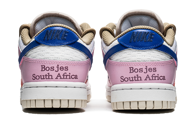 Shop 【定制球鞋】 Nike Dunk Low 野鶴制造 城市系列 Bosjes教堂 解構雙鞋帶 耐磨 低幫 板鞋 女款 藍粉