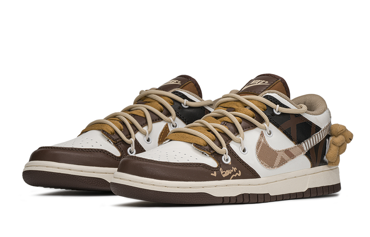 Shop (W) [Zapatillas Personalizadas] Nike Dunk Low 'Oso Marrón' FV3653-191(TeamA-小棕熊)