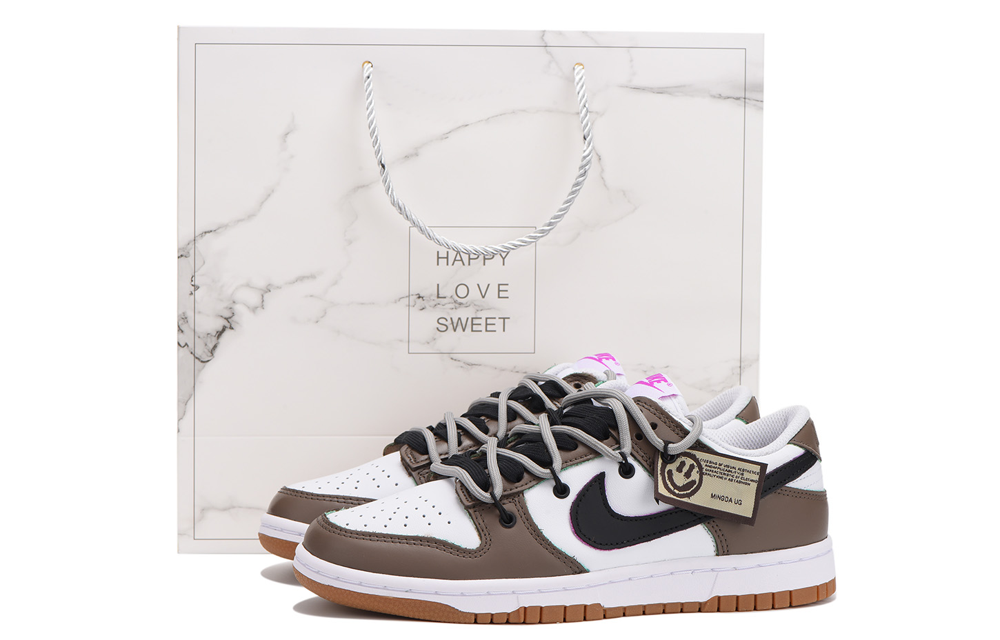 Buy (W) 나이키 덩크 로우 '브라운 선물 해체' (50 characters) FD9922-151(Team59-女款咖啡)