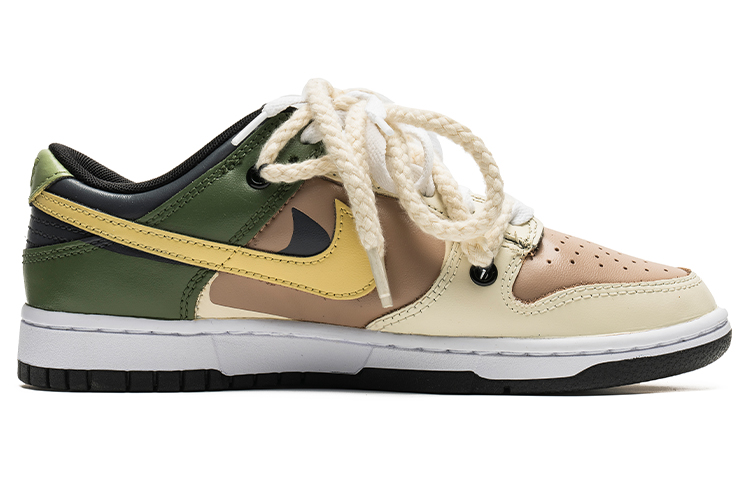 Order (W) [定制鞋款] 耐克Dunk低帮“棕绿定制” CW1590-100(TeamB-女款草场幽灵S-BOX)