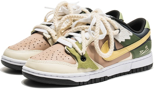 (W) 나이키 덩크 로우 '브라운 그린 커스텀' (Nike Dunk Low 'Brown Green Custom') CW1590-100(TeamB-女款草场幽灵S-BOX) Lookbook (W) 나이키 덩크 로우 '브라운 그린 커스텀' (Nike Dunk Low 'Brown Green Custom') CW1590-100(TeamB-女款草场幽灵S-BOX)