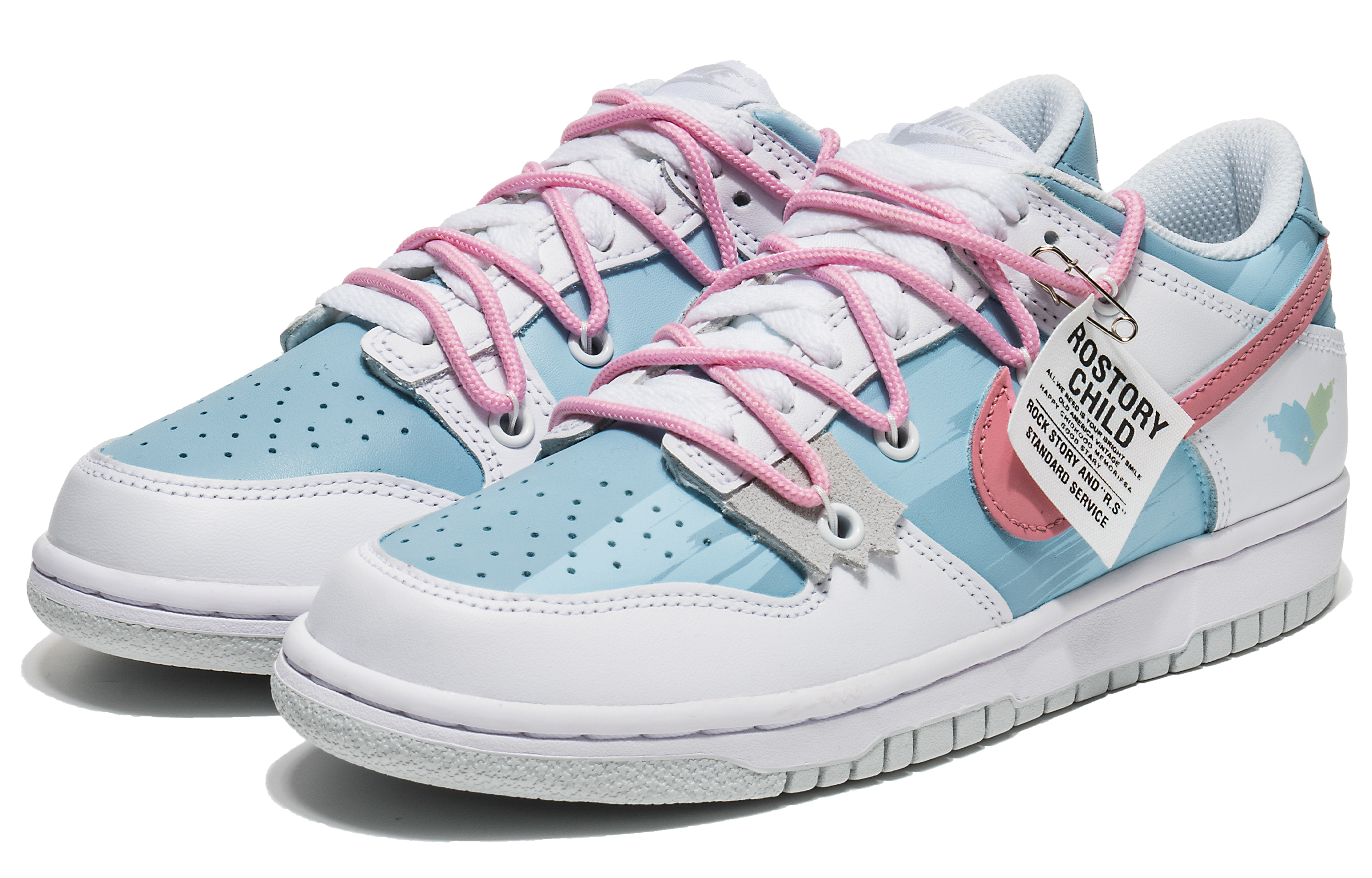Shop (W) [Zapatos Personalizados] Nike Dunk Low 'Bubblegum Barbie' DH9765-102-444062