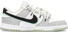 Order 【定製球鞋】 Nike Dunk Low 減齡穿搭 蝴蝶潑墨 禮盒 遊戲 低幫 板鞋 女款 灰綠