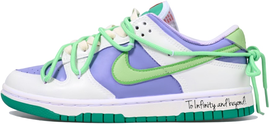 【定製球鞋】Nike Dunk Low Vlad 巴斯光年 低筒 滑板鞋 女款 白綠 Buy 【定製球鞋】Nike Dunk Low Vlad 巴斯光年 低筒 滑板鞋 女款 白綠