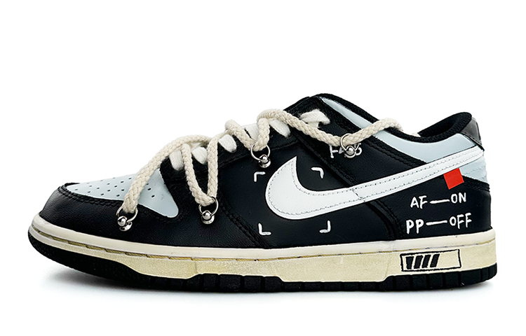 Buy (W) Nike Dunk Low "Batería" Vintage Negro Azul DH9765-402(Team13-女款相机黑灰蓝)