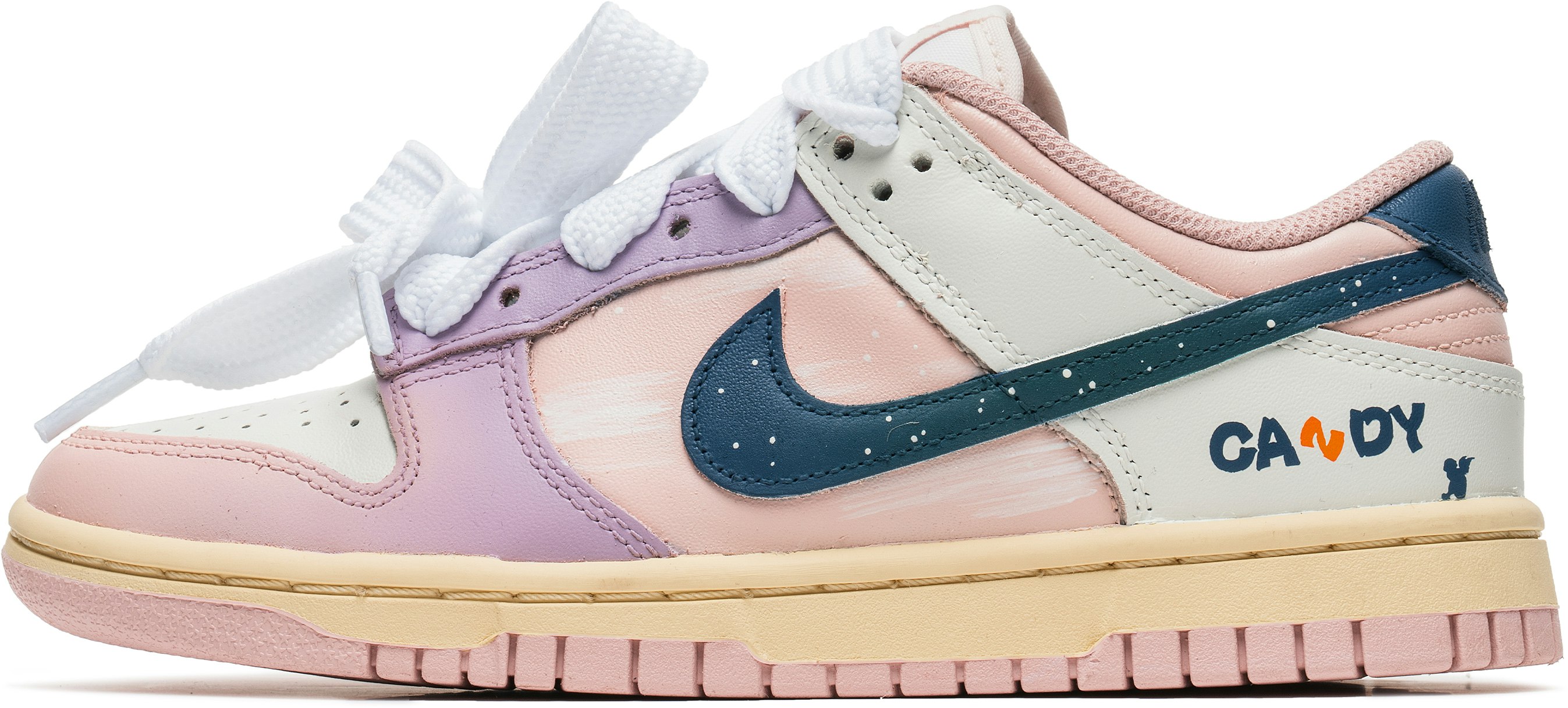 custom-shoes-women-nike-dunk-low-candy-angel-marshmallow-barbie-white-purple