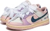 Lookbook 【訂製球鞋】Nike Dunk Low 糖果小天使 棉花糖 芭比 復古搭配 解構雙鞋帶 低筒休閒板鞋 女款 白紫